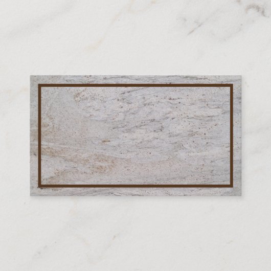 White marble Textured Visitekaartje (Voorkant)