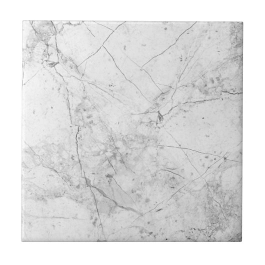 White marble Tile Tegeltje (Voorkant)