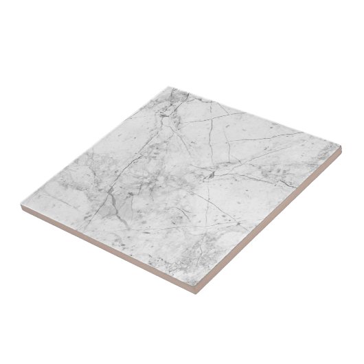 White marble Tile Tegeltje (Zijkant)