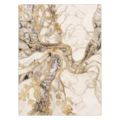 White Marble Tree of Life Abstract Tafelkleed (Voorkant)