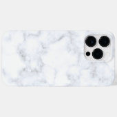 White Marble Trendy Case-Mate iPhone Case (Achterkant (horizontaal))