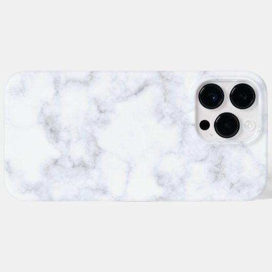 White Marble Trendy  Case-Mate iPhone Case (Achterkant (horizontaal))