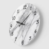 White marble Wall klok (Hoek)