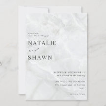 White marble Wedding
