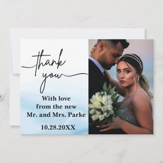 White marble Weeding Invitation Kaart (Voorkant)