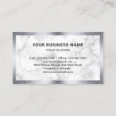 White Marble Wheel Alignment Autobandenwinkel Visitekaartje (Achterkant)