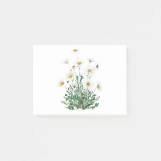 white Margaret daisy waterverf Post-it® Notes