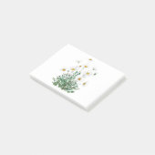 white Margaret daisy waterverf Post-it® Notes (Schuin)