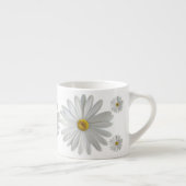 White Marguerite Daisy Flowers Espresso Kop (Rechts)