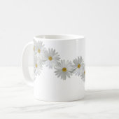 White Marguerite Daisy Flowers Koffiemok (Voorkant links)