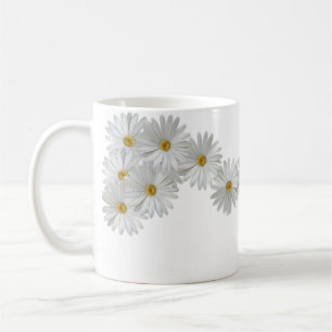 White Marguerite Daisy Flowers Koffiemok
