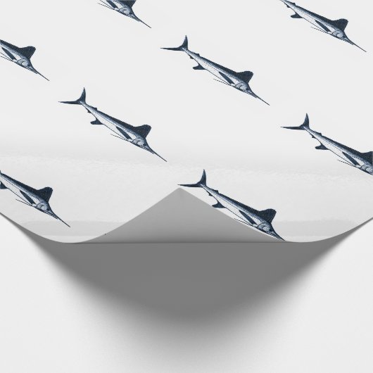 White Marlin Deep Zee Vist Cadeaupapier (Hoek)