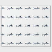 White Marlin Deep Zee Vist Cadeaupapier (Vlak)