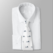 White Marlin Logo Stropdas (Gebonden)