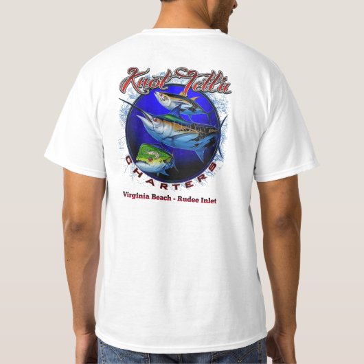 White Marlin Rip Art Logo T-shirt (Achterkant)