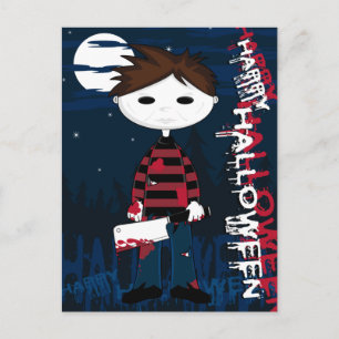 White Mask Serial Killer Briefkaart