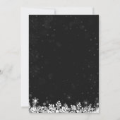 White Mason Jar Lights Snowflakes kerst Kaart (Achterkant)