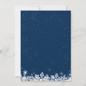 White Mason Jar Lights Snowflakes kerst Kaart (Achterkant)