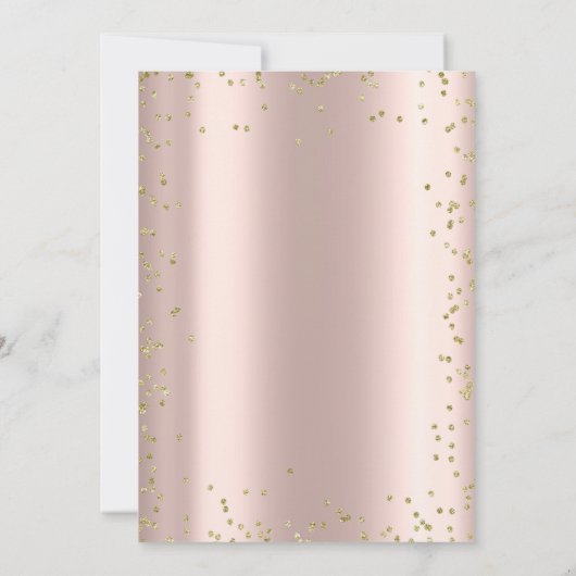 White Masque Diamonds Roos Gold Sweet 16 Kaart (Achterkant)