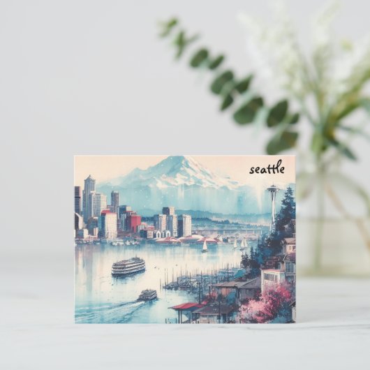 white mass mailing seattle-briefkaarten briefkaart (Staand voorkant)