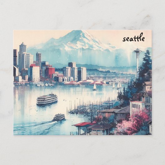 white mass mailing seattle-briefkaarten briefkaart (Voorkant)