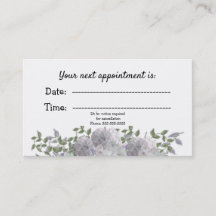 White Mauve Floral Medical Appointment