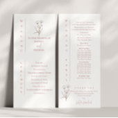 White & Mauve huwelijksceremonie