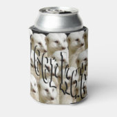 White Meerkat Army Logo, Stubby Cooler (Blikje Achterkant)
