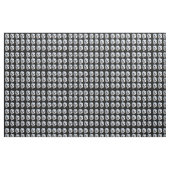 White Meerkat faces on Black, Stof (Fat Quarter)