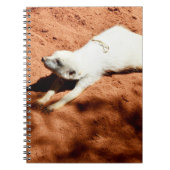 White Meerkat Stretching, Notitieboek (Voorkant)