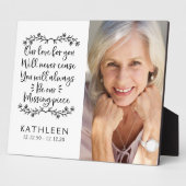 White Memorial Typography Photo Keepomwille Fotoplaat (Zijkant)