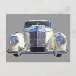White Mercedes Benz 300 Luxury Car Briefkaart