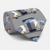 White Mercedes Benz 300 Luxury Car Stropdas (Opgerold)