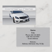 White Mercedes Benz Visitekaartjes (Voorkant / Achterkant)
