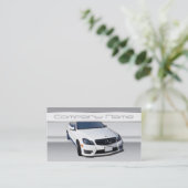 White Mercedes Benz Visitekaartjes (Staand voorkant)