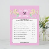 White Mermaid Moeder om te zijn. Mammie of papa Ro Kaart (Staand voorkant)