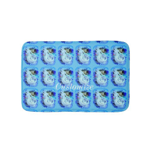 White Mermaid Sitting Thunder_Cove Badmat