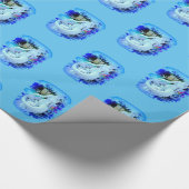 White Mermaid Sitting Thunder_Cove Cadeaupapier (Hoek)