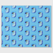 White Mermaid Sitting Thunder_Cove Cadeaupapier (Vlak)