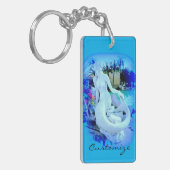White Mermaid Sitting Thunder_Cove Sleutelhanger (Voorkant Links)