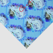 White Mermaid Sitting Thunder_Cove Tissuepapier (Detail)