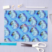 White Mermaid Sitting Thunder_Cove Tissuepapier (Craft)