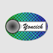 White Mesh Moire door Kenneth Yoncich Naamplaatje (Voorkant)