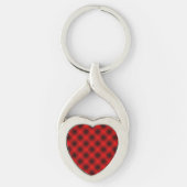 White Mesh Moire door Kenneth Yoncich Sleutelhanger (Voorkant)