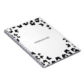 White met Black Butterflies - Aangepast Notitieboek (Rechterzijde)