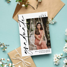 White met Black Calligraphy Photo Afstuderen