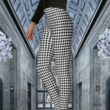 White met Black Houndstooth Pattern