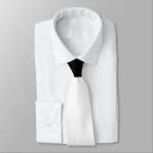 White met Black Knot Contrast Stropdas (Gebonden)