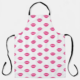 WHITE MET BRIGHT PINK LIPS SCHORT