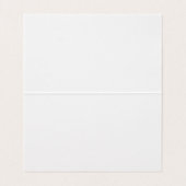 White met Dusty Blue Border Weduwkaarten Kaart (Binnenkant ongevouwen)
